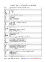 Su phat sinh va phat trien cua su song