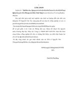 Nghiên cứu, lập quy trình vận hành tiêu nước cho hệ thống thủy lợi huyện Yên Phong, tỉnh Bắc Ninh (Luận văn thạc sĩ file word)