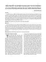 Tiểu thuyết "luật đời và cha con" và "lửa đắng" của Nguyễn Bắc Sơn dưới góc nhìn thi pháp học