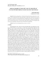Khảo sát dị biệt về nhan đề và dị văn thơ tiễn sứ của Nguyễn Bảo trong các bản sao Toàn Việt thi lục