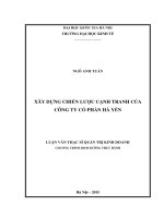 Xây dựng chiến lược cạnh tranh của Công ty Cổ phần Hà Yến