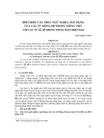 Đối chiếu cấu trúc ngữ nghĩa, ngữ dụng của các từ hồng, đỏ trong tiếng Việt với các từ 红, 赤 trong tiếng Hán hiện đại