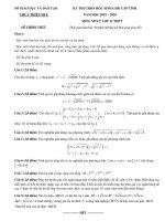 Đề thi học sinh giỏi môn Toán lớp 12 cấp tỉnh năm 2019-2020 - Sở GD&ĐT Thừa Thiên Huế