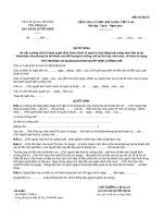 Mẫu Quyết định về việc cưỡng chế thi hành quyết định hành chính về quản lý thuế bằng biện pháp trích tiền từ tài khoản/yêu cầu phong tỏa tài khoản của đối tượng bị cưỡng chế tại