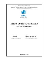 Khóa luận tốt nghiệp Marketing: Một số giải pháp nhằm hoàn thiện công tác marketing tại Công Ty TNHH Tuấn Châu