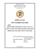 Một số biện pháp rèn luyện năng lực giải các bài toán hợp cho học sinh lớp 4 thông qua dạy học toán ở tiểu học  
