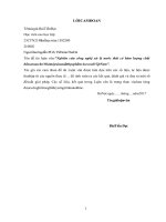 Nghiên cứu công nghệ xử lý nước thải có hàm lượng chất hữu cơ cao cho nhà máy sản xuất thực phẩm ACECOOK Việt Nam (Luận văn thạc sĩ file word)