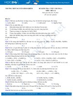 Bộ 3 đề kiểm tra 1 tiết Chương 6 năm 2020 môn Hóa 12 Trường THPT Nguyễn Bỉnh Khiêm