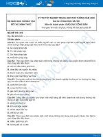 Đáp án Đề thi tốt nghiệp THPT môn GDCD năm 2020 mã đề 319