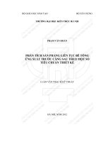Tóm tắt Luận văn Thạc sĩ Kỹ thuật xây dựng công trình dân dụng và công nghiệp: Phân tích sàn phẳng liên tục bê tông ứng suất trước căng sau theo một số tiêu chuẩn thiết kế