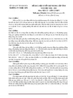 Đề thi học sinh giỏi môn Vật lí lớp 12 cấp tỉnh năm 2020-2021 có đáp án - Sở GD&ĐT Thanh Hóa