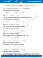 Đề trắc nghiệm về Công dân với các quyền tự do cơ bản GDCD 12 năm học 2019 - 2020 có đáp án