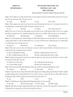 Đề minh họa 2020 số 1  moon vn