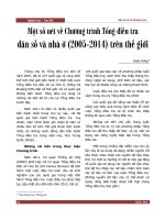 Một số nét về Chương trình Tổng điều tra dân số và nhà ở (2005-2014) trên thế giới