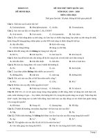 Đề minh họa 2020 số 21  moon vn