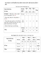 Bộ đề kiểm tra cuối kì 1 môn toán lớp 1 (bộ sách cùng học để phát triển, có ma trận, đáp án, gồm nhiều đề)