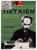 Chuyên đề tiết kiệm, chống tham ô, lãng phí, chống bệnh quan liêu: Phần 1