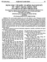 Dụng học với miêu tả đồng đại lịch sử: từ "bèn" trong Tiếng Việt từ thế kỉ XV đến thế kỉ XVII