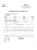 Mẫu Biên bản kiểm kê vật tư, công cụ, sản phẩm, hàng hóa (Mẫu số: 05-VT)