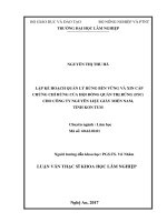 Lập kế hoạch quản lý rừng bền vững và xin cấp chứng chỉ rừng của hội đồng quản trị rừng (FSC) cho công ty nguyên liệu giấy miền nam, tỉnh kon tum 