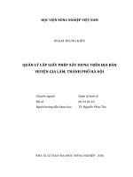 Quản lý cấp giấy phép xây dựng trên địa bàn huyện gia lâm, thành phố hà nội  