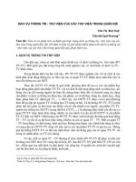 Dịch vụ thông tin - thư viện của các thư viện trong quân đội