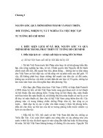 Chương I: NGUỒN GỐC, QUÁ TRÌNH HÌNH THÀNH VÀ PHÁT TRIỂN, ĐỐI TƯỢNG, NHIỆM VỤ VÀ Ý NGHĨA CỦA VIỆC HỌC TẬP TƯ TƯỞNG HỒ CHÍ MINH