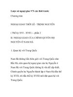 NGOẠI GIAO THỜI LÊ - TRỊNH - Quan hệ với Trung Quốc