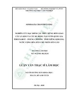 Nghiên cứu đặc điểm cấu trúc rừng hỗn giao cây lá kim và cây rá rộng tại vườn quốc gia Phousabot – Poung choong tỉnh Xiêng Khoảng, nước Cộng hòa Dân chủ nhân dân Lào