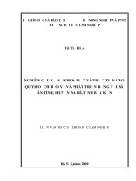 Nghiên cứu cơ sở khoa học và thực tiễn cho quy hoạch bảo vệ và phát triển rừng tại xã ân tình, huyện na rì, tỉnh bắc kạn 
