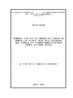 Nghiên cứu một số giải pháp bảo tồn đa dạng sinh học dựa trên cộng đồng tại xã mã đà thuộc khu bảo tồn thiên nhiên và di tích vĩnh cửu, tỉnh đồng nai 