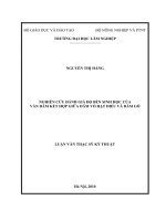 Nghiên cứu đánh giá độ bền sinh học của ván dăm kết hợp giữa dăm vỏ hạt điều và dăm gỗ