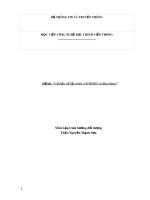 Tiểu luận môn Lập trình hướng đối tượng: Cơ bản về lập trình ANDROID và ứng dụng