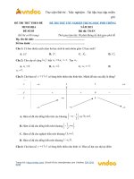 Đề thi thử theo cấu trúc Đề minh họa 2021 môn Toán có đáp án và lời giải chi tiết số 3