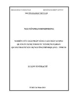 Nghiên cứu giải pháp nâng cao chất lượng quản lý các dự án đầu tư xây dựng tại Ban quản lý đầu tư xây dựng công trình quận 12  TP HCM (Luận văn thạc sĩ file word)
