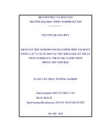 Khảo sát một số bệnh nấm hại chính trên tập toàn giống lạc vụ xuân 2010 tại viện khoa học kỹ thuật nông nghiệp bắc trung bộ và biện pháp phòng trừ sinh học 