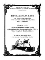 Giải quyết khiếu nại về xếp loại học lực và danh hiệu thi đua của học sinh trường THCS 