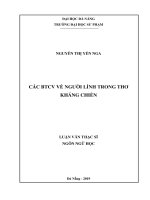 Các biểu thức chiếu vật về người lính trong thơ kháng chiến    