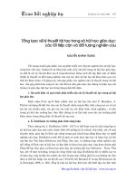 Tổng lược về lý thuyết tái tạo trong xã hội học giáo dục: Các lối tiếp cận và đối tượng nghiên cứu - Nguyễn Khánh Trung