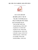 Báo cáo bài tập lớn môn Cơ sở dữ liệu phân tán: Hệ thống quản lý vật tư