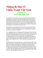 Những Bí Mật Về Chiến Tranh Việt Nam - Chương 14 Chiến dịch năm 1969
