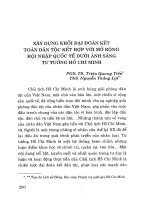 Đại đoàn kết với vấn đề phát triển sức mạnh đại đoàn kết toàn dân tộc trong thời kỳ mới - Tư tưởng Hồ Chí Minh: Phần 2