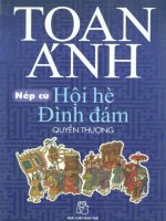 Hội hè đình đám - Nếp cũ (Quyển thượng): Phần 1