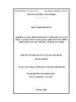 Nghiên cứu đặc điểm sinh thái và phân bố các loài thực vật Hạt trần (Gymnospermae) tại Khu Bảo tồn thiên nhiên Đồng Sơn- Kỳ Thượng, tỉnh Quảng Ninh