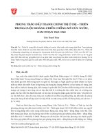 Phong trào đấu tranh chính trị ở Trị - Thiên trong cuộc kháng chiến chống Mỹ cứu nước, giai đoạn 1963-1965