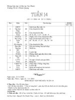 GIAO AN LOP 2 TUAN 14