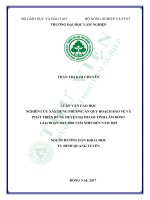 Nghiên cứu xây dựng phương án quy hoạch bảo vệ và phát triển rừng huyện đạ huoai   tỉnh lâm đồng giai đoạn 2015   2020 tầm nhìn đến năm 2025 