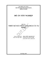 Thiết kế máy phân loại trái cây tự động 