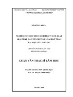 Nghiên cứu đặc điểm sinh học và đề xuất giải pháp bảo tồn một số loài hạt trần tại Vườn Quốc gia Cúc Phương