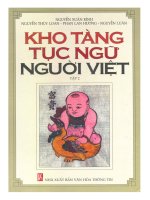 kho tàng tục ngữ người việt (tập 2): phần 1